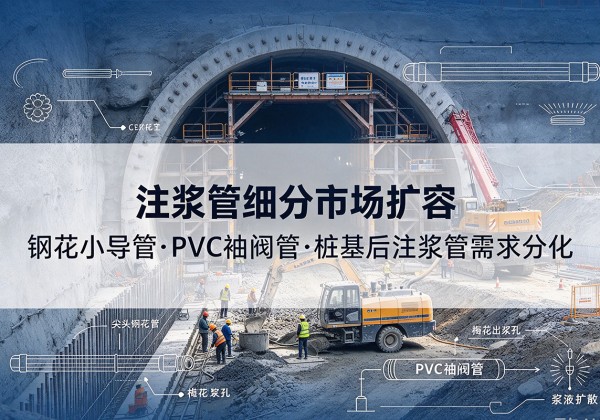桥东注浆管细分市场扩容，隧道钢花小导管、PVC 袖阀管、桩基后注浆管需求分化